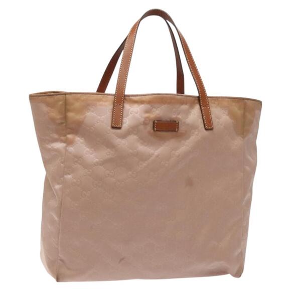 GUCCI GG Canvas Hand Bag Pink - Picture 1 of 16